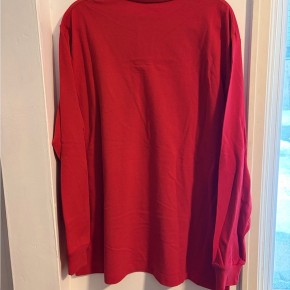 NWT Polo Ralph Lauren Men's Classic Fit Long Sleeve Red Mesh Polo Shirt - Picture 5 of 7